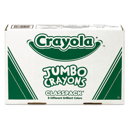 Crayola® Jumbo Classpack Crayons, 25 Each of 8 Colors, 200/Set