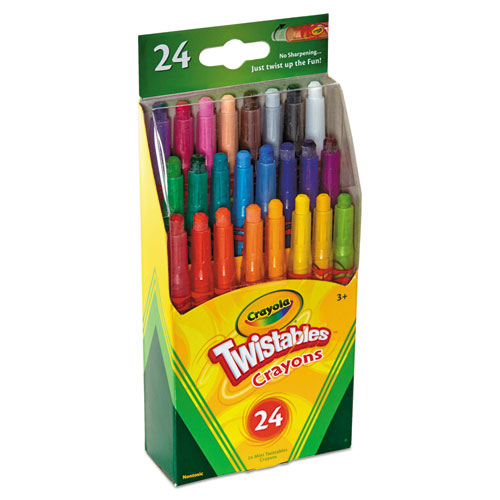 Image of Crayola® Twistables Mini Crayons, 24 Colors/Pack