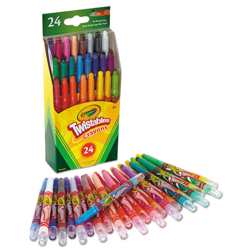Image of Crayola® Twistables Mini Crayons, 24 Colors/Pack