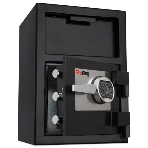 Image of Fireking® Depository Security Safe, 2.72 Cu Ft, 24W X 13.4D X 10.83H, Black