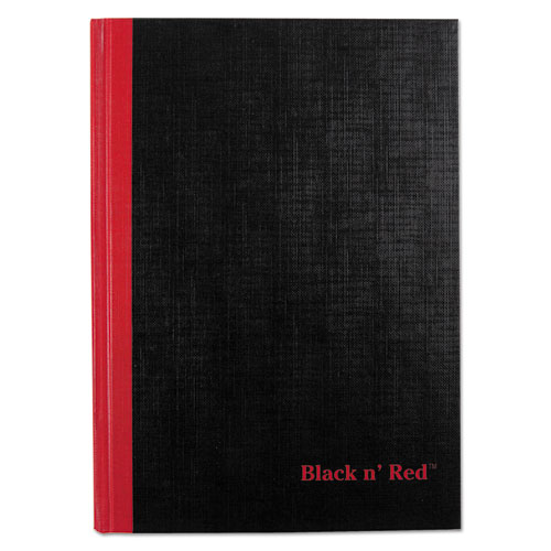 Image of Black N' Red™ Hardcover Casebound Notebooks, Scribzee Compatible, 1-Subject, Wide/Legal Rule, Black Cover, (96) 8.25 X 5.63 Sheets