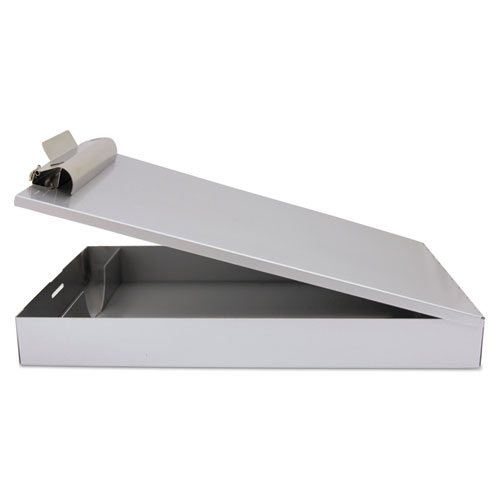 Image of Saunders Redi-Rite Aluminum Storage Clipboard, 1" Clip Capacity, Holds 8.5 X 11 Sheets, Silver