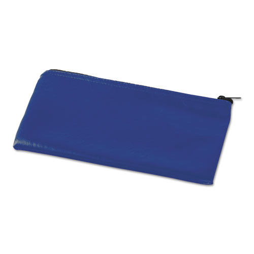 Zippered Wallets/Cases, Leatherette PU, 11 x 6, Blue, 2/Pack