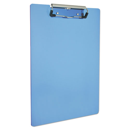 Image of Saunders Recycled Plastic Clipboard, 0.5" Clip Capacity, Holds 8.5 X 11 Sheets, Ice Blue