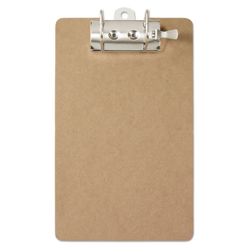 Recycled Hardboard Archboard Clipboard, 2.5" Clip Capacity, Holds 8.5 x 11 Sheets, Brown