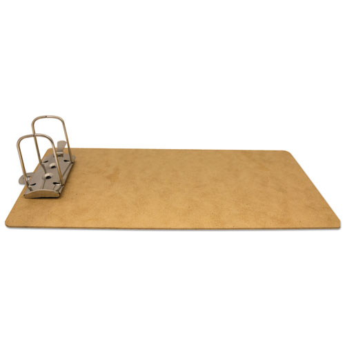 Recycled Hardboard Archboard Clipboard, 2" Clip Cap, 8 1/2 x 14 Sheets, Brown