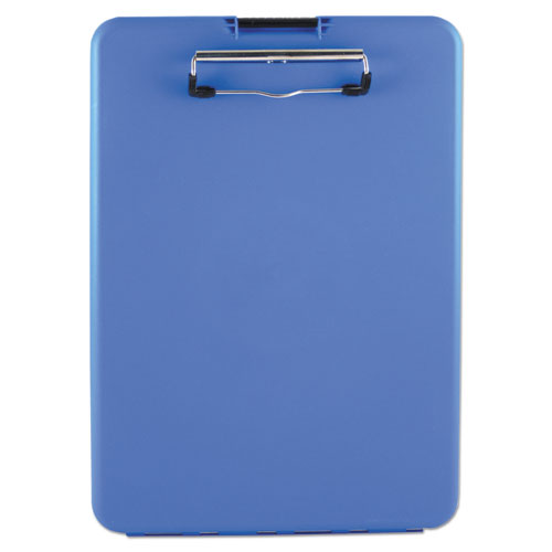 Image of Saunders Slimmate Storage Clipboard, 0.5" Clip Capacity, Holds 8.5 X 11 Sheets, Blue