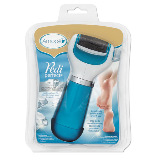 Image of Pedi Perfect Electronic Foot File, Blue/White