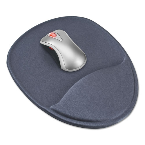 Image of Kelly Computer Supply Mouse Pad With Wrist Rest, 8.75 X 10.75, Slate