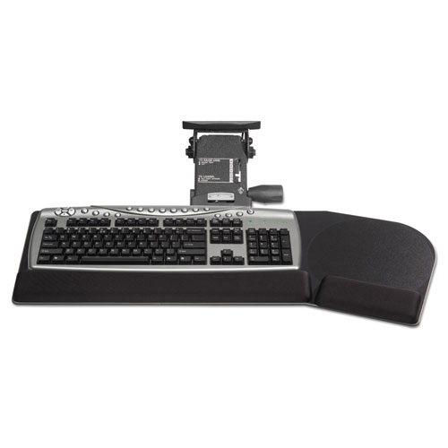 Lever Less Lift N Lock California Keyboard Tray, 28 x 10, Black