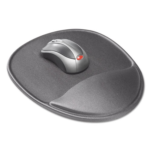 Image of Mouse Pad with Wrist Rest, 8.75 x 10.75, Slate