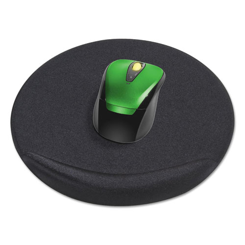 Image of Kelly Computer Supply Viscoflex Oval Mouse Pad, 8" Dia., Black