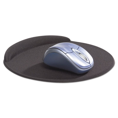 Image of Kelly Computer Supply Viscoflex Oval Mouse Pad, 8" Dia., Black