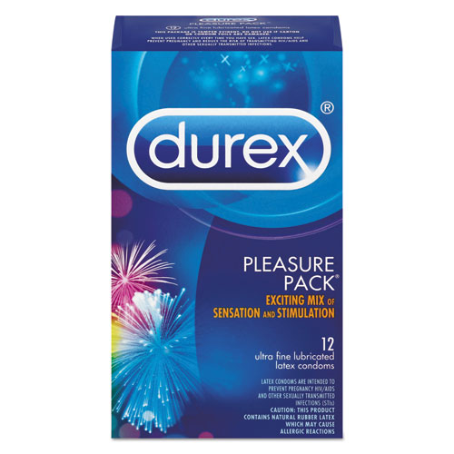 Pleasure Pack Condoms, Assorted, 18 Dozen/carton