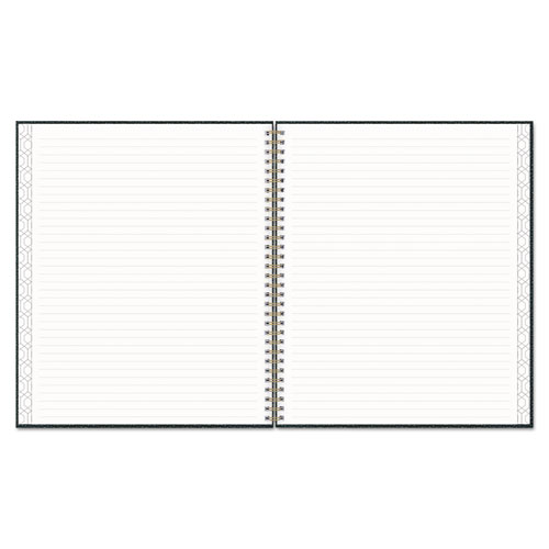 NOTEBOOK, 1 SUBJECT, MEDIUM/COLLEGE RULE, CHARCOAL BLACK COVER, 10 X 8, 80 SHEETS