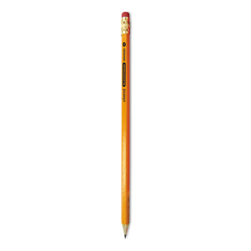 Universal™ Deluxe Blackstonian Pencil, Hb (#2), Black Lead, Yellow Barrel, Dozen