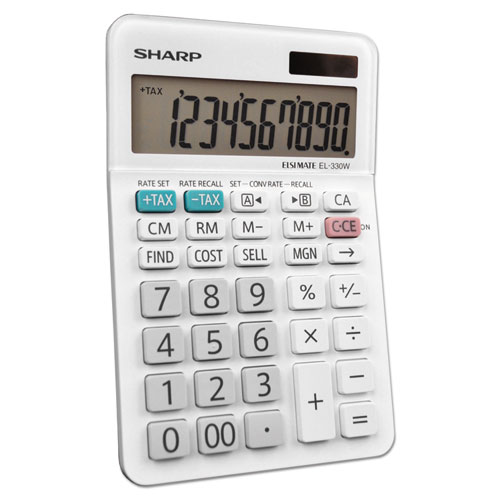 Image of Sharp® El-330Wb Desktop Calculator, 10-Digit Lcd