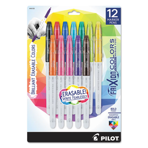 Pilot® FriXion Colors Erasable Marker Pens, Black