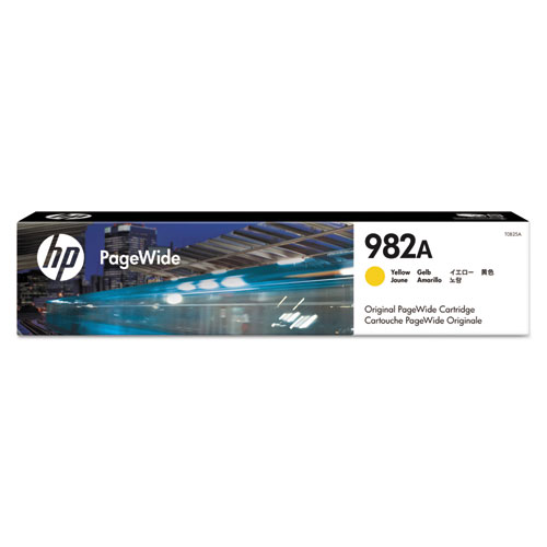 Image of Hp 982A, (T0B25A) Yellow Original Pagewide Cartridge