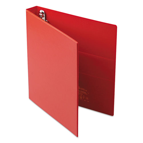 Image of Heavy-Duty Non-View Binder with DuraHinge and One Touch EZD Rings, 3 Rings, 1" Capacity, 11 x 8.5, Red