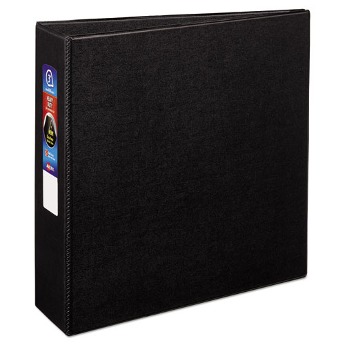 Image of Heavy-Duty Non-View Binder with DuraHinge and Locking One Touch EZD Rings, 3 Rings, 3" Capacity, 11 x 8.5, Black