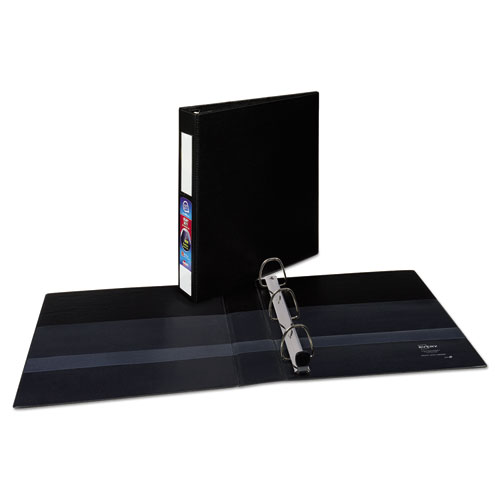 Image of Avery® Heavy-Duty Non-View Binder With Durahinge And One Touch Ezd Rings, 3 Rings, 1.5" Capacity, 11 X 8.5, Black
