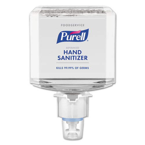 PURELL® Foodservice Advanced Hand Sanitizer Foam, 1200 mL, For ES4 Dispensers, 2/CT