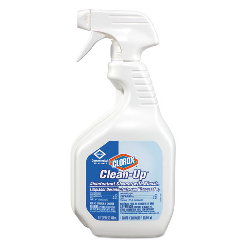 Clorox® Clean-Up Disinfectant Cleaner with Bleach, Fresh Scent, 32 oz Bottle, 12/Carton