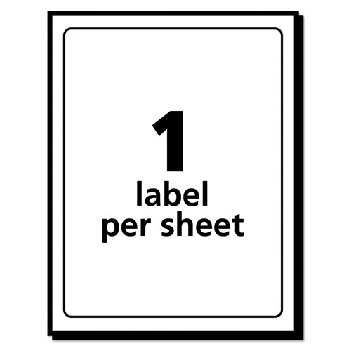 Image of Removable Multi-Use Labels, Inkjet/Laser Printers, 4 x 6, White, 40/Pack, (5454)