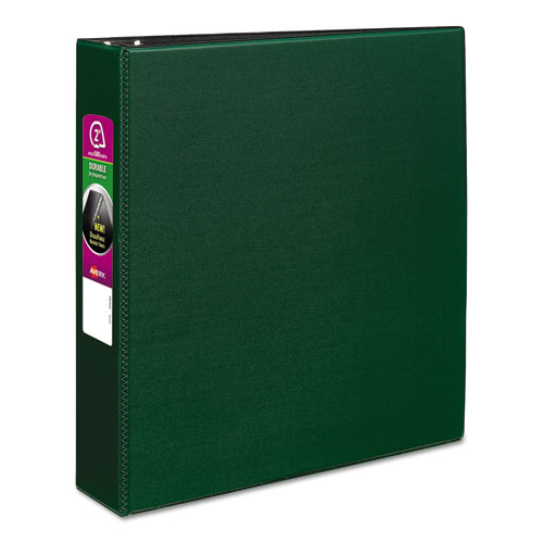 Durable Non-View Binder with DuraHinge and Slant Rings, 3 Rings, 2" Capacity, 11 x 8.5, Green AVE27553