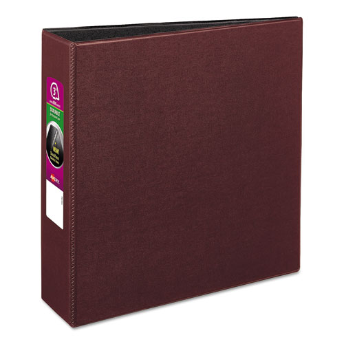 DURABLE NON-VIEW BINDER WITH DURAHINGE AND SLANT RINGS, 3 RINGS, 3" CAPACITY, 11 X 8.5, BURGUNDY