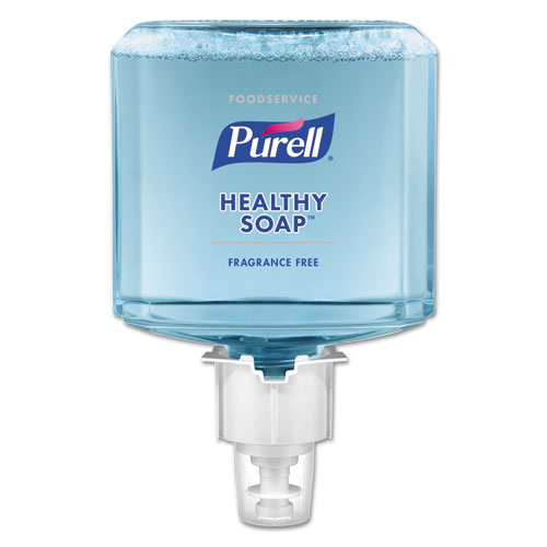 PURELL® Foodservice HEALTHY SOAP Fragrance-Free Foam, 1200 mL, For ES4 Dispensers, 2/CT