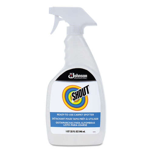 Shout® Carpet Spotter, Chlorine Scent, 32 oz Bottle, 6/Carton