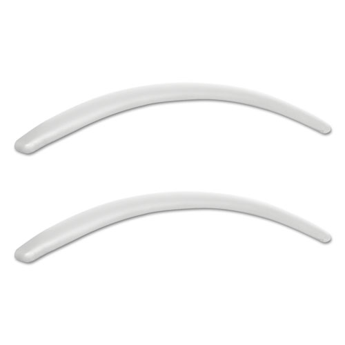 Image of Alera Neratoli Series Replacement Arm Pads, Faux Leather, 1.77w x .59d x 15.15h, White, 1 Pair