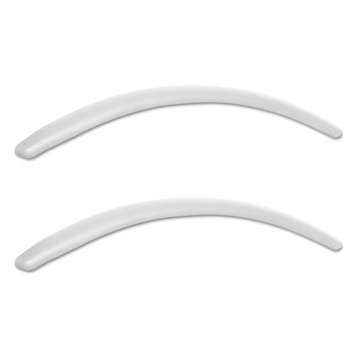 ALERA NERATOLI SERIES REPLACEMENT ARM PADS, LEATHER, 1.77W X .59D X 15.15H, WHITE, 1 PAIR