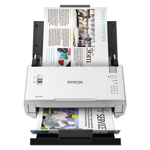 Image of Epson® Ds-410 Document Scanner, 600 Dpi Optical Resolution, 50-Sheet Duplex Auto Document Feeder