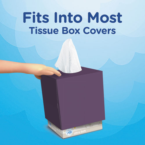 Image of Puffs® Facial Tissue, 2-Ply, White, 64 Sheets/Box, 24 Boxes/Carton