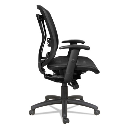 Image of Alera Eon Series Multifunction Mid-Back Suspension Mesh Chair, Supports Up to 275 lb, 17.51" to 21.25" Seat Height, Black