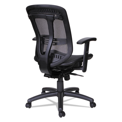 Image of Alera® Eon Series Multifunction Mid-Back Suspension Mesh Chair, Supports Up To 275 Lb, 17.51" To 21.25" Seat Height, Black