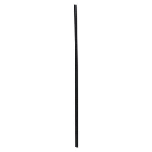 Cocktail Straws, 8, Black, 5000/Carton