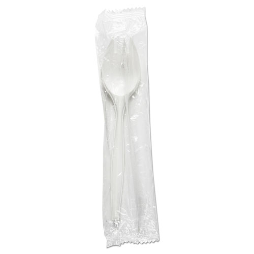 Mediumweight Wrapped Polypropylene Cutlery, Spork, White, 1,000/Carton