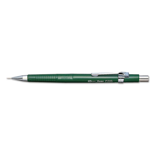 Sharp Mechanical Pencil, 0.5 mm, HB (#2.5), Black Lead, Green Barrel | by Plexsupply