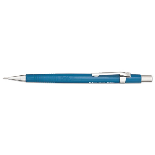 Sharp Mechanical Pencil, 0.7 mm, HB (#2.5), Black Lead, Blue Barrel | by Plexsupply