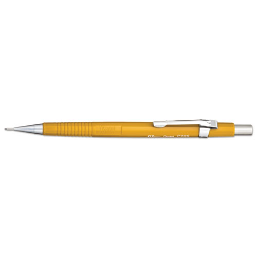 Sharp Mechanical Pencil, 0.9 mm, HB (#2.5), Black Lead, Yellow Barrel | by Plexsupply