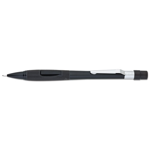 Quicker Clicker Mechanical Pencil, 0.5 mm, HB (#2.5), Black Lead, Black Barrel | by Plexsupply