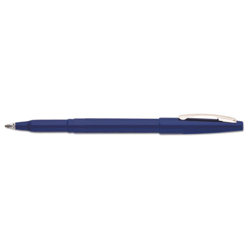 Rolling Writer Stick Roller Ball Pen, Medium 0.8mm, Blue Ink/Barrel, Dozen | by Plexsupply