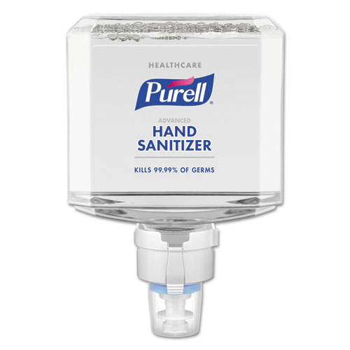 Advanced Hand Sanitizer Foam, For ES8 Dispensers, 1,200 mL, Clean Scent, 2/Carton
