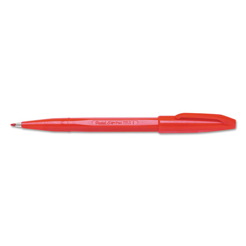 Sign Pen Color Marker, Extra-Fine Bullet Tip, Red, Dozen | by Plexsupply