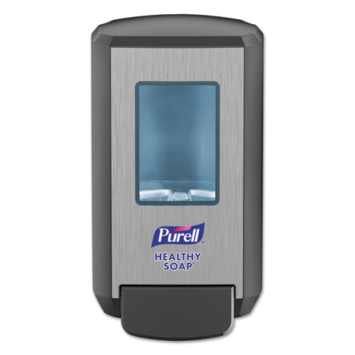 CS4 Soap Push-Style Dispenser, 1,250 mL, 4.88 x 8.8 x 11.38, Graphite