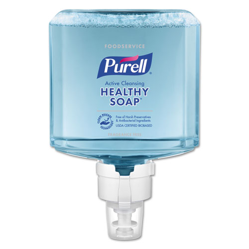 PURELL® Foodservice HEALTHY SOAP Active Cleansing Fragrance-Free Foam ES8 Refill, 2/CT